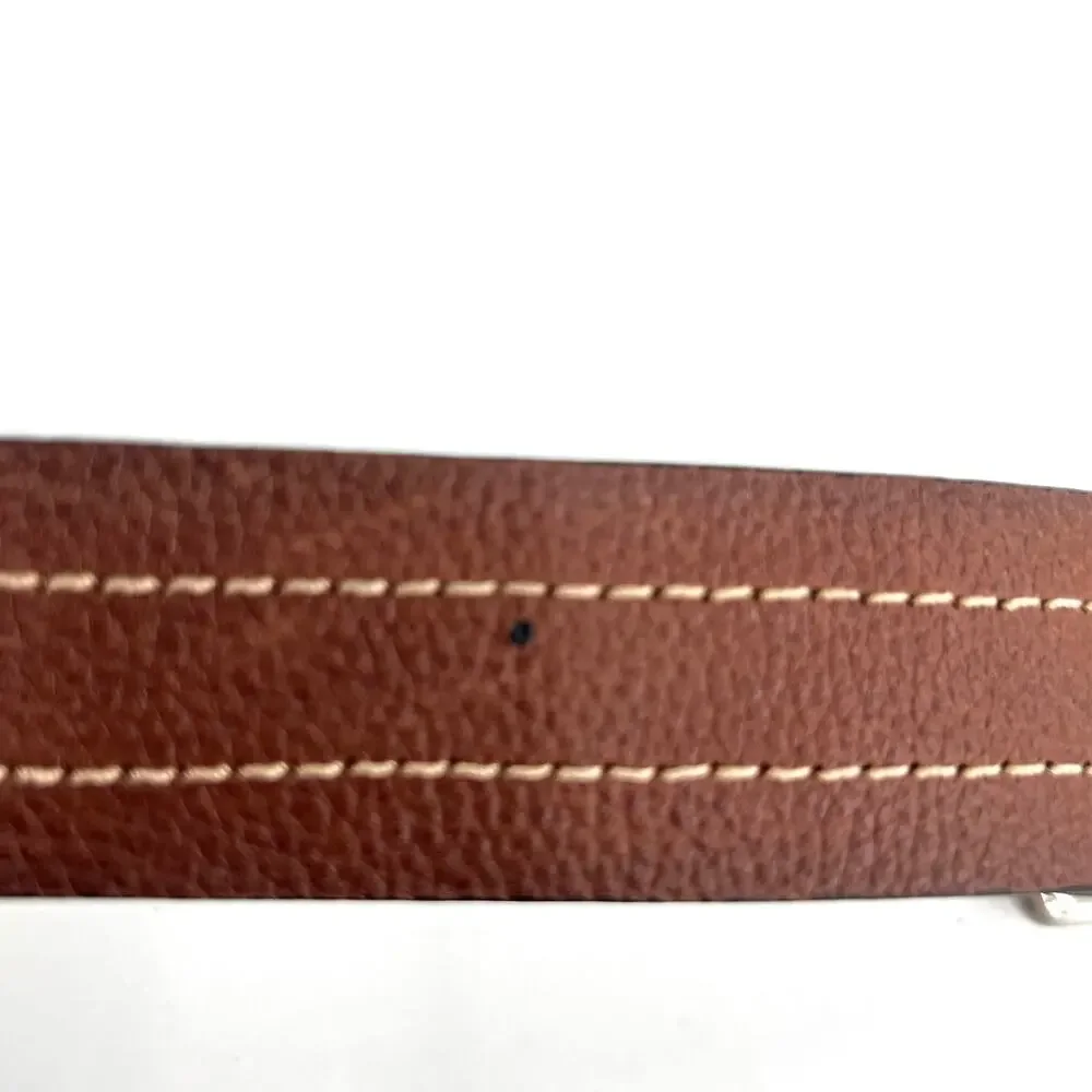 Fossil men’s double stitch square buckle belt
